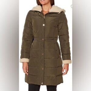 KATE SPADE Dark Olive Down Puffer Jacket (S)
